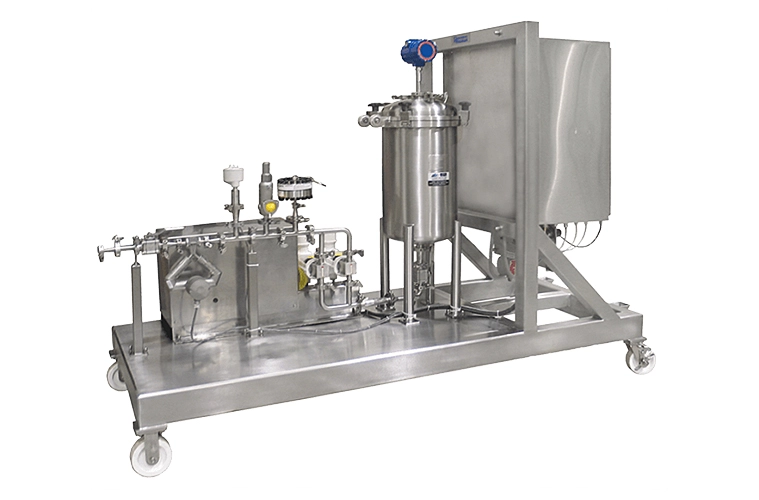 Pharma design liquid Loss-in-weight feeder on skid